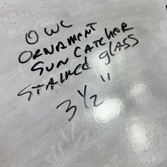 Vintage Stained Glass Owl Suncatcher  3.5"x3" Ornament Window Decor - Picture 7 of 7